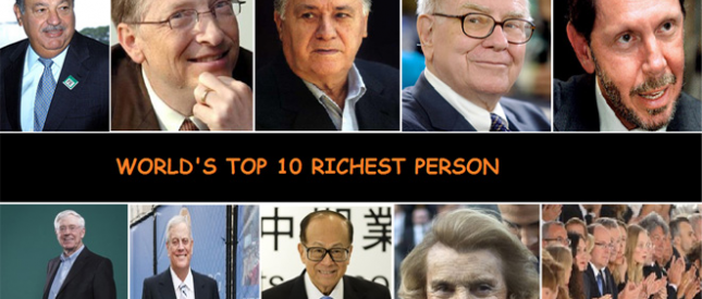 اغنى 10 شخصيات في العالم